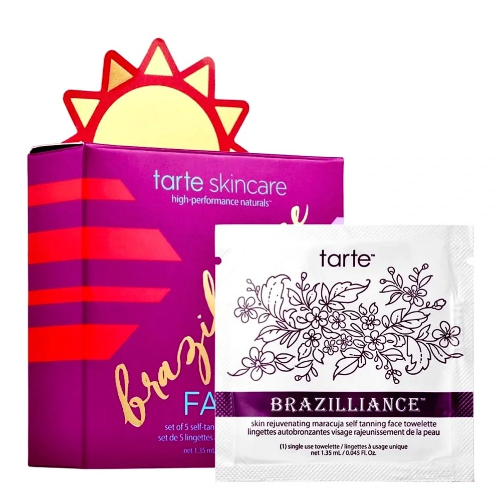 tarte Brazilliance Skin Rejuvenating Maracuja Self Tanning Face Towelettes